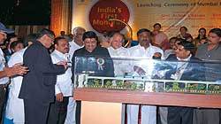 DOING THE HONOURS: Maharashtra Chief Minister Ashok Chavan (third from left) at the opening ceremony of the Mono Rail in Mumbai.