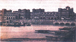 Howrah station, and the old pontoon bridge